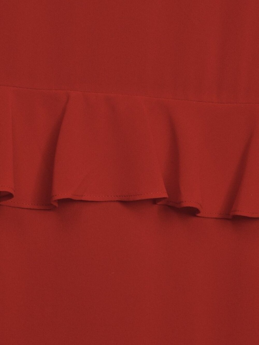Lulus Sway This Way Red Ruffled Long Sleeve Midi Dress NWT - Picture 5 of 5